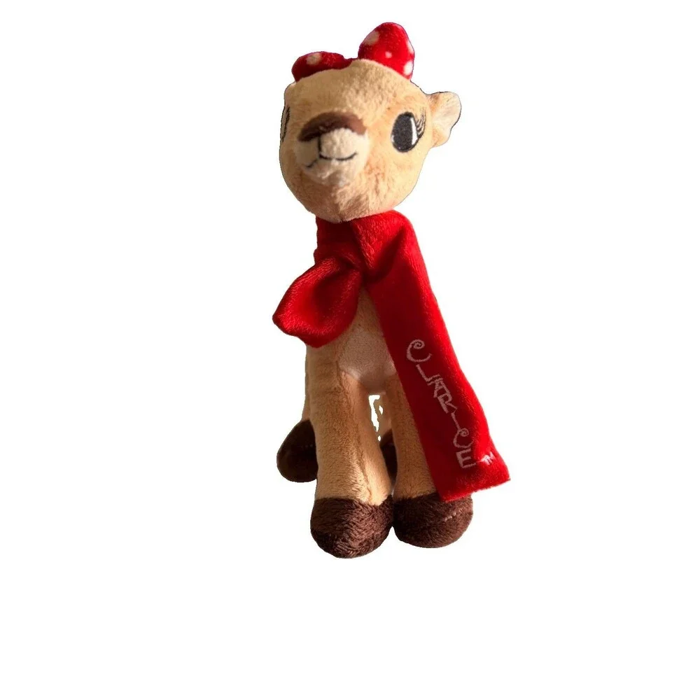 Dan Dee Rudolph Red-Nosed Reindeer Clarice Tan w Red Scarf 7